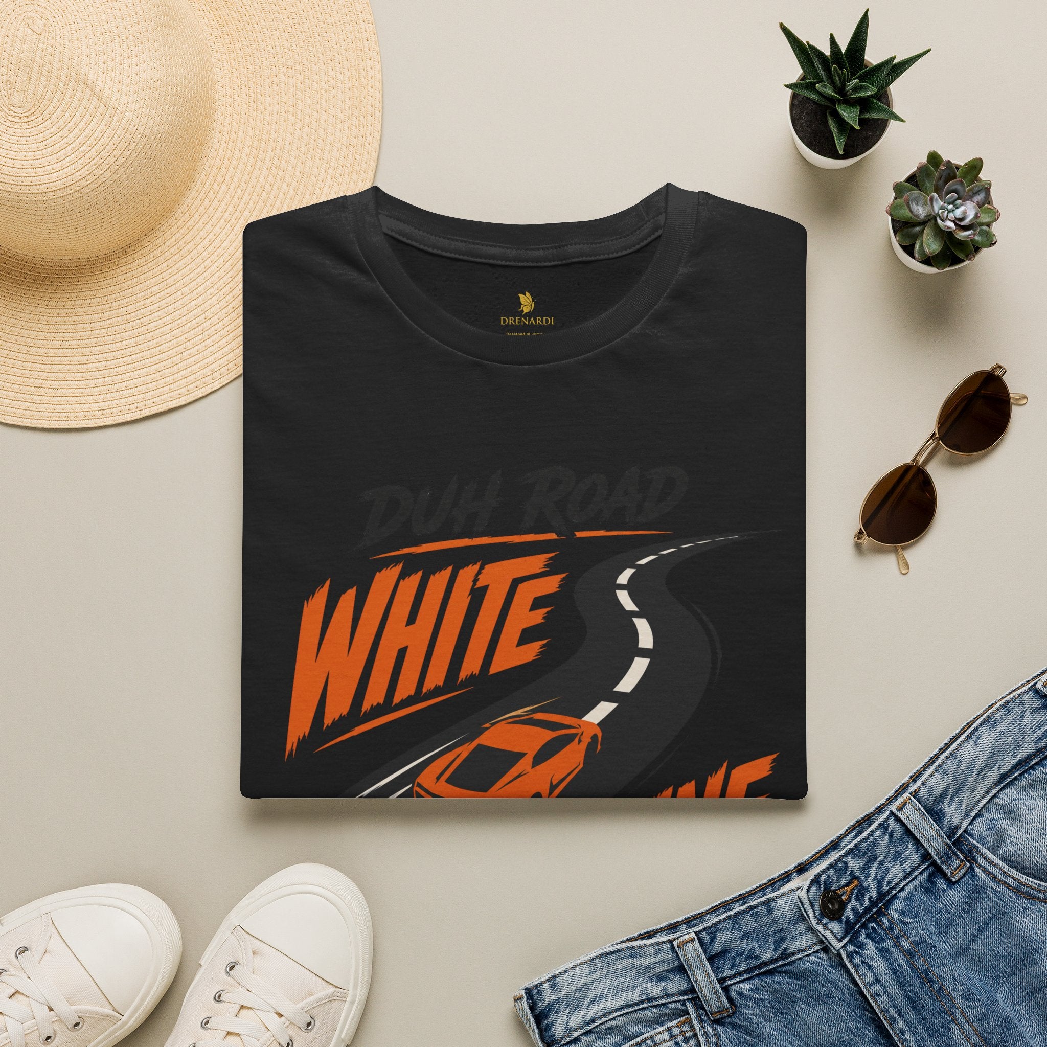 Duh Road White Line Settins T-Shirt