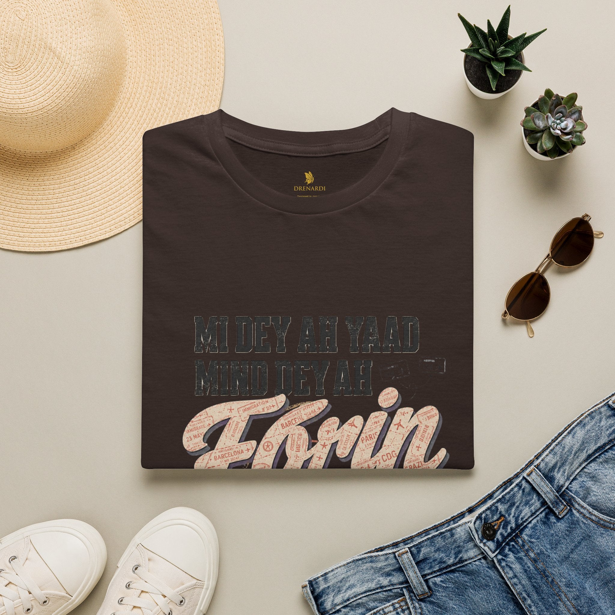 Mi Dey Ah Yaad Mind Dey Ah Forin T-Shirt