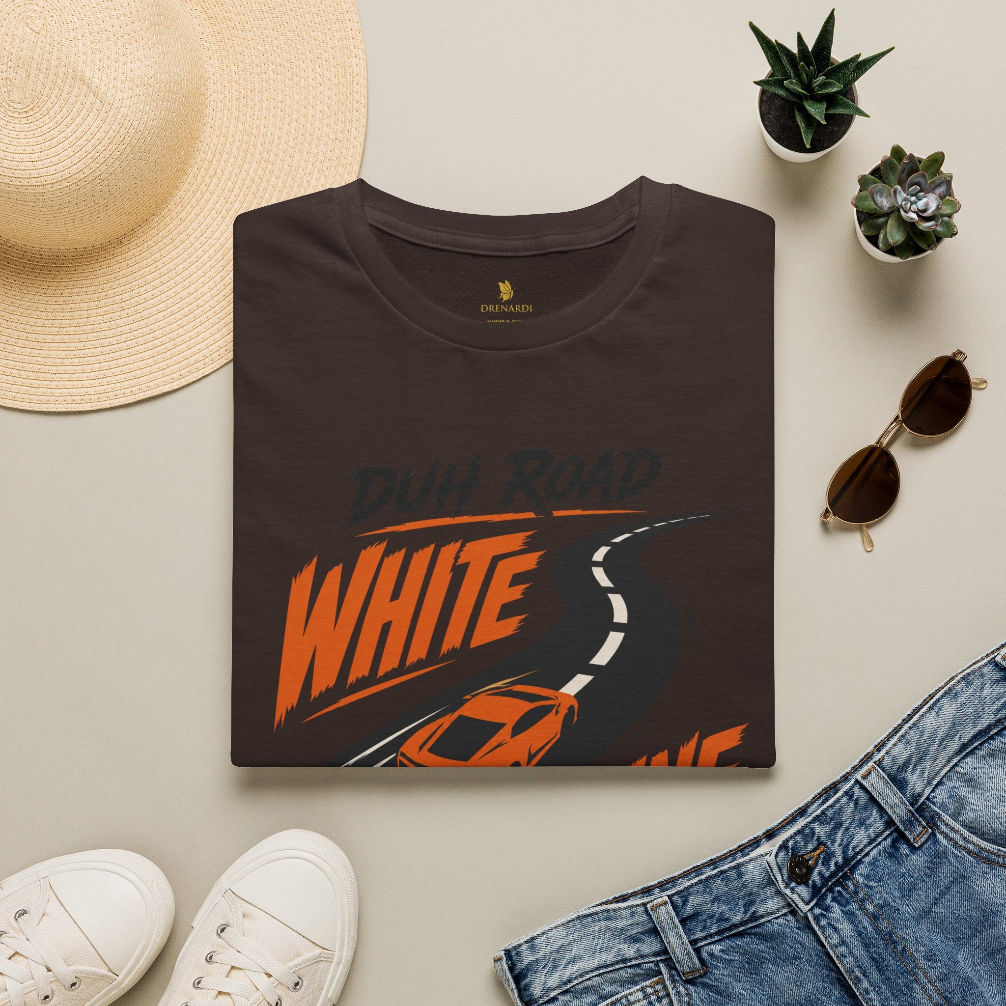 Duh Road White Line Settins T-Shirt