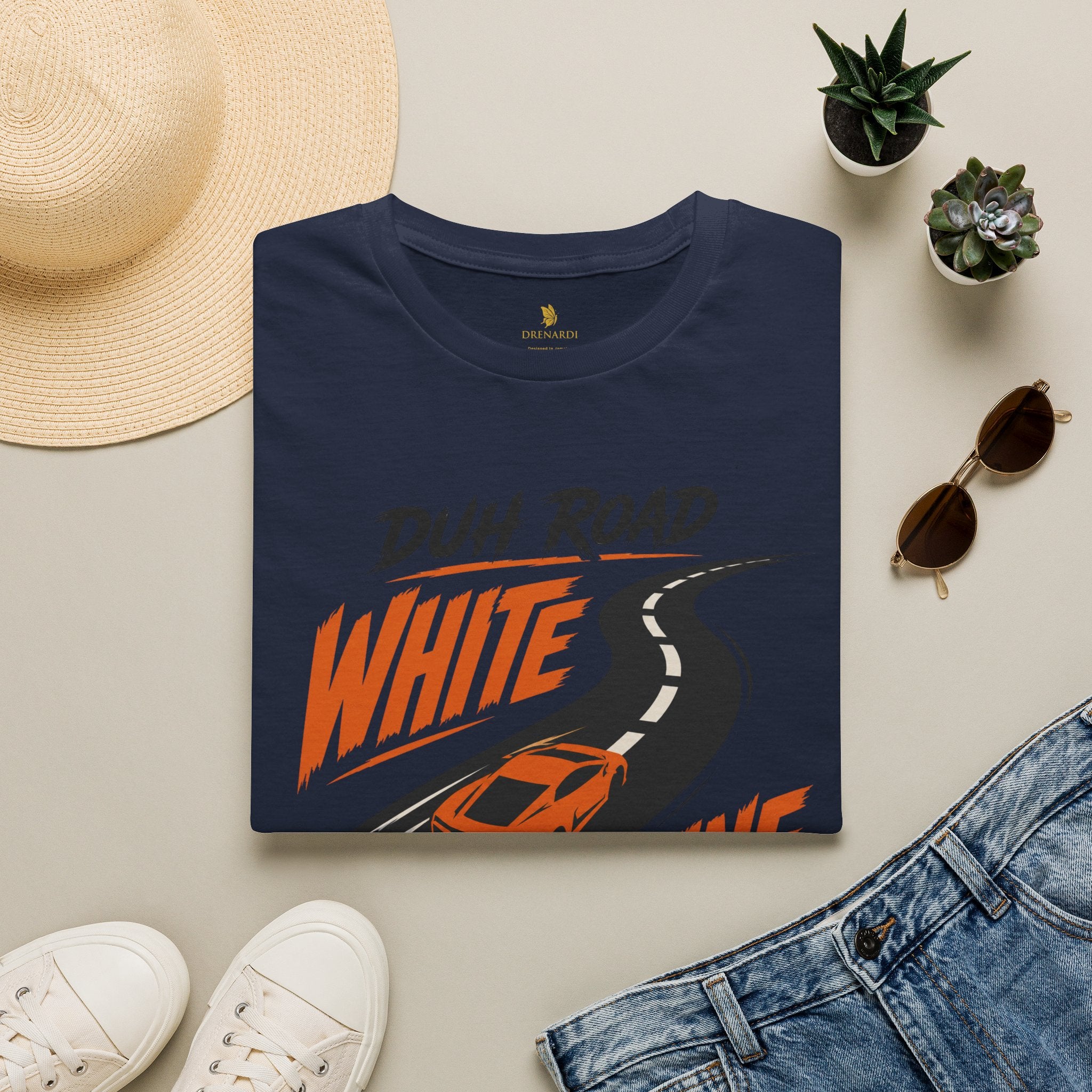 Duh Road White Line Settins T-Shirt