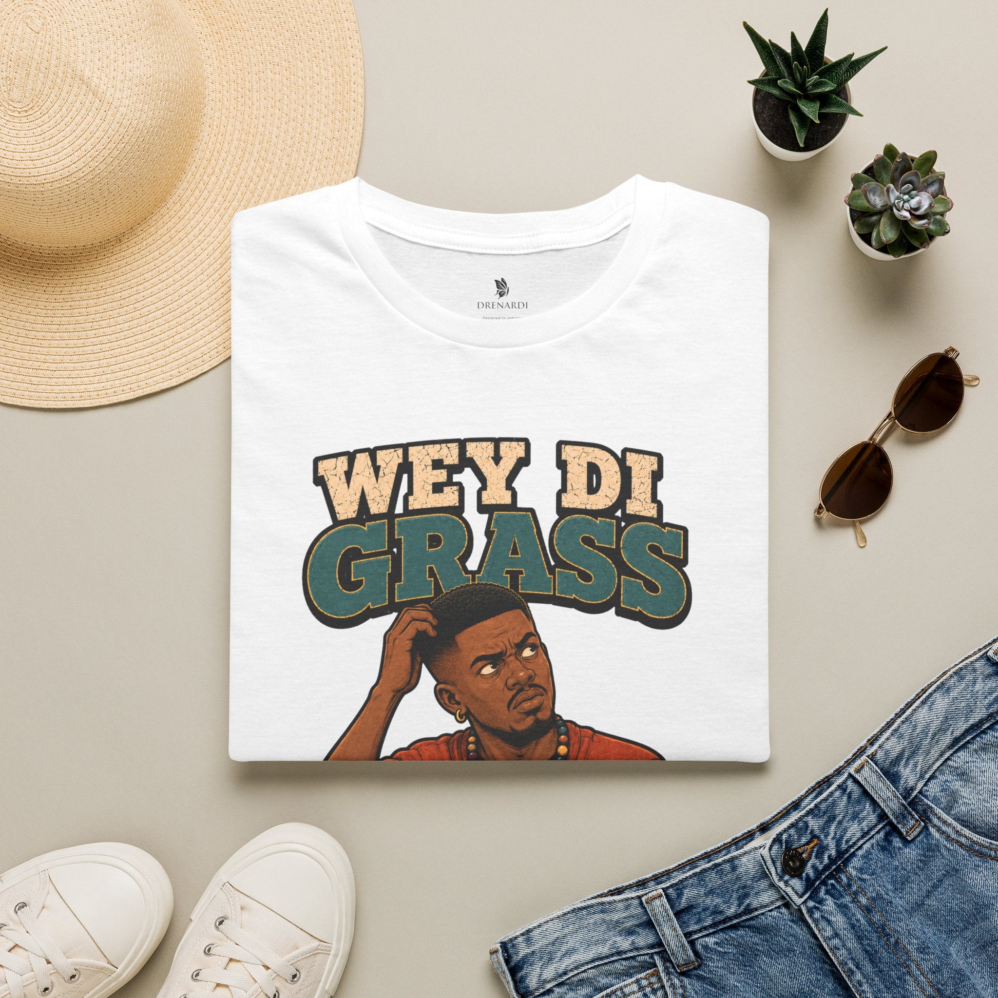 Wey Di Grass Caat Duh Yuh T-Shirt