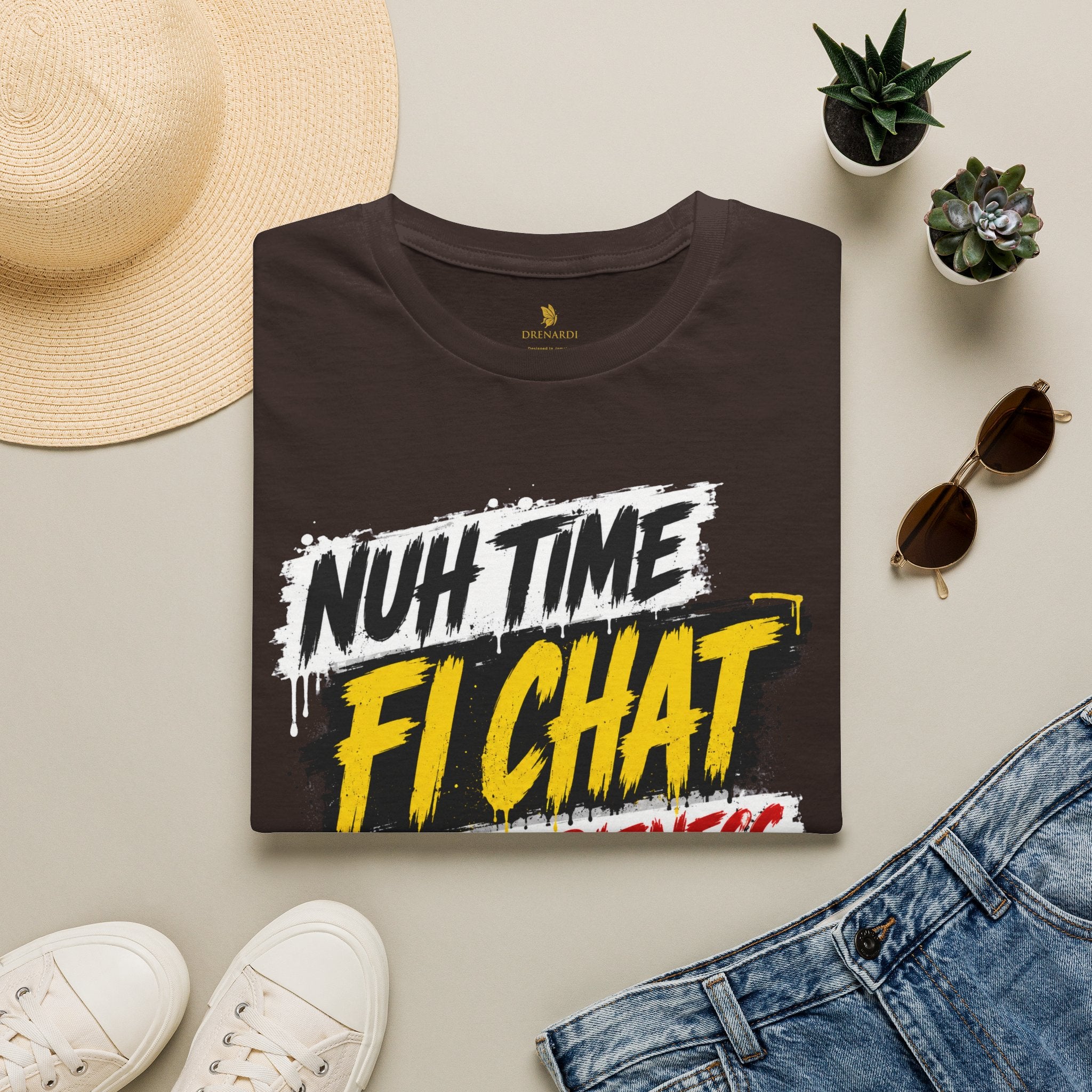 Nuh Time Fi Chat People Bizness T-Shirt